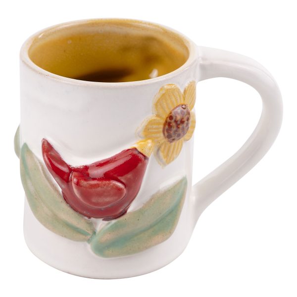 Red Bird Sunflower Mug Supply - Image 2