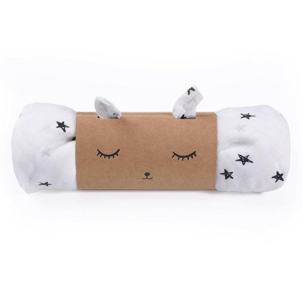Organic Muslin Swaddle - Stars Online Sale - Image 4