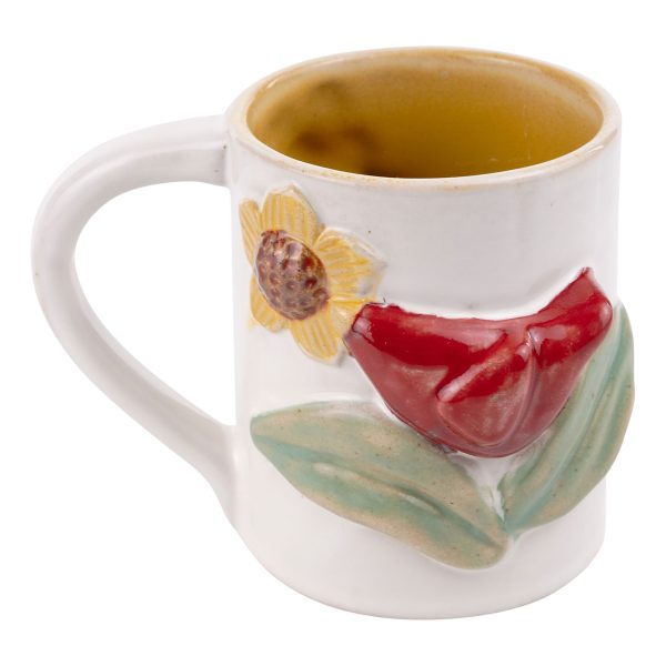 Red Bird Sunflower Mug Supply
