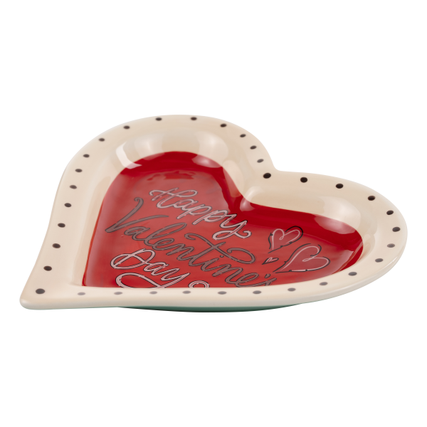 Vintage Valentine s Day Heart Trinket Tray Online Sale - Image 2
