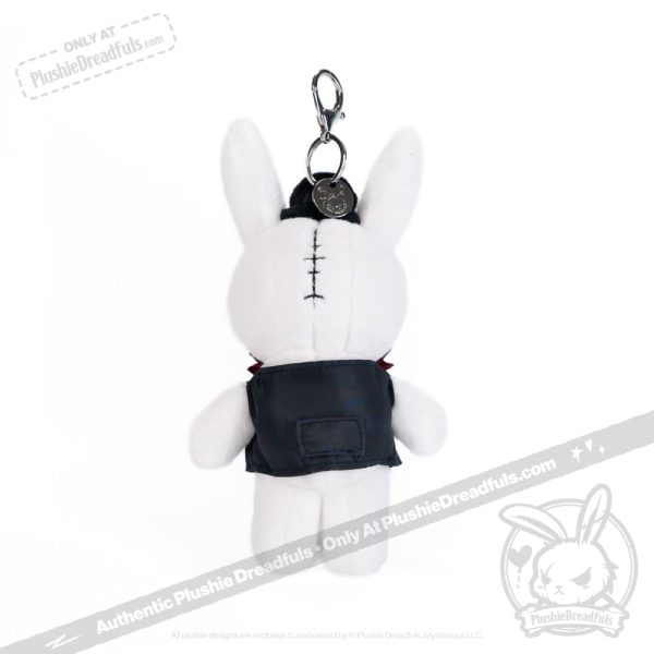 Victorian McGee s White Rabbit Plush Keychain Accessory Supply - Image 3