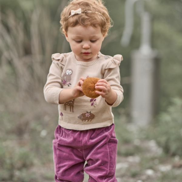 Forest Family Sweater + Velvet Pant Set For Cheap - Image 2