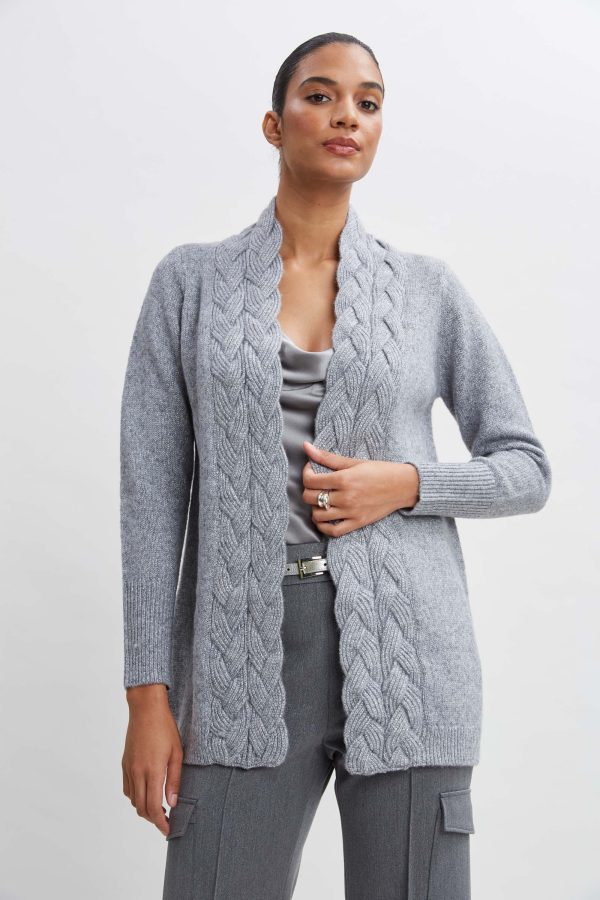 Metallic Cable Cardigan on Sale