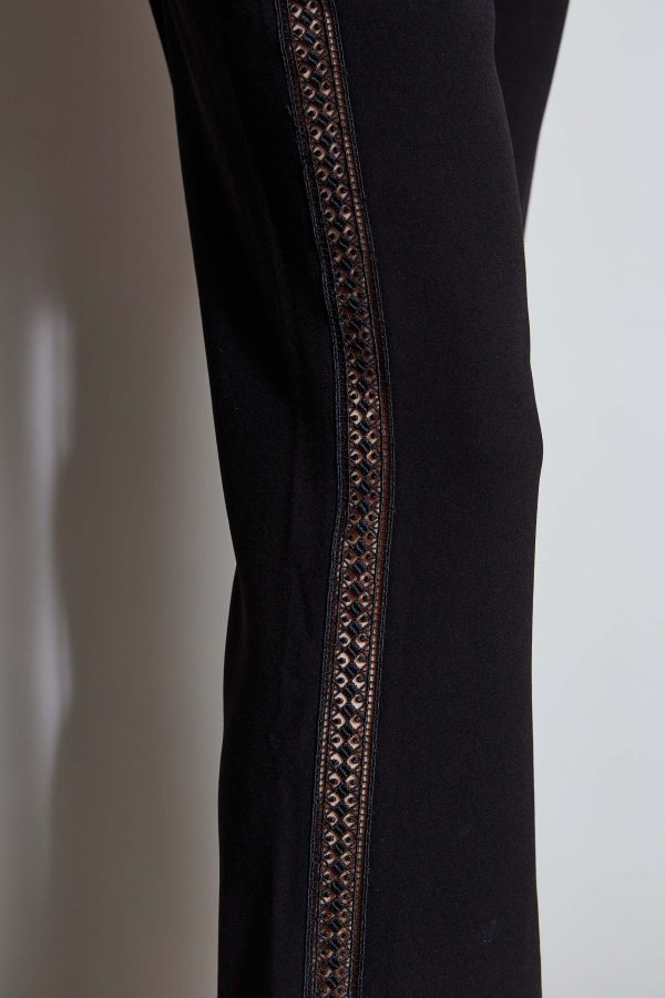 Lace Trim Fit & Flare Pant on Sale - Image 4