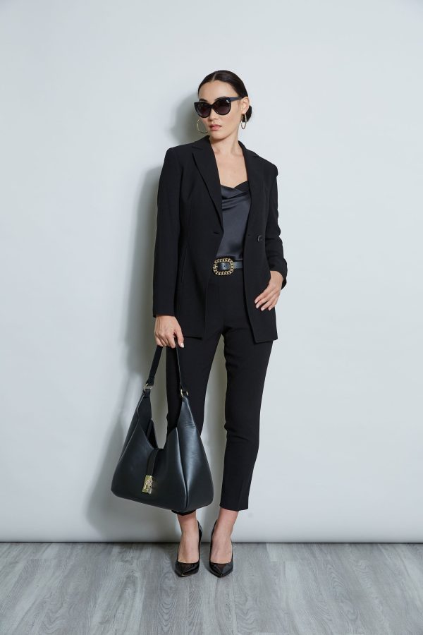 Asymmetric Single Button Blazer Online Hot Sale - Image 4