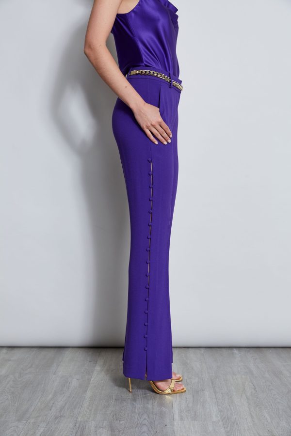 Side Button Crepe Pant Discount - Image 5