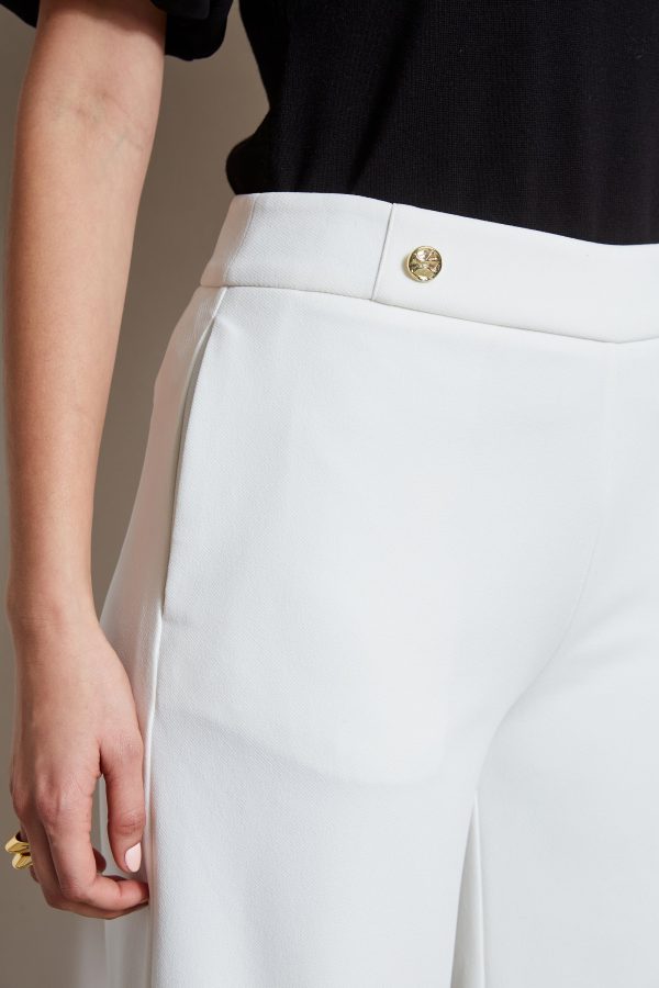 T-Tahari Wide Leg Button Pant on Sale - Image 3